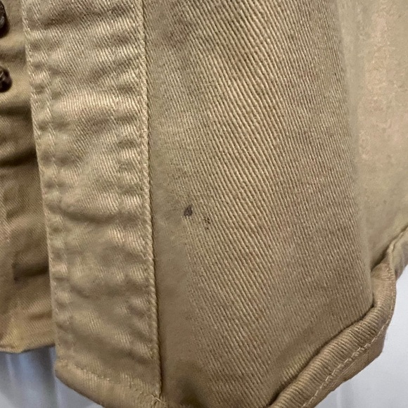 Carhartt Men's Tan Heavyweight Twill Button-Up Shirt XL Tall - Picture 4 of 6